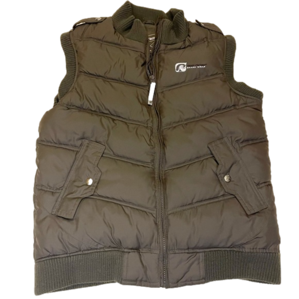 Women’s brown Tag Rider puff vest size medium